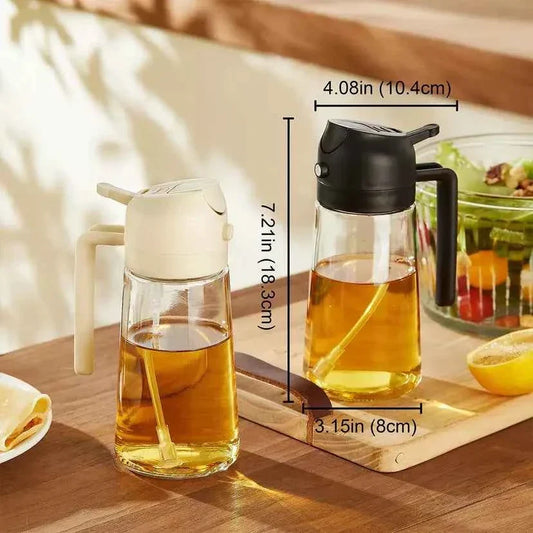 Oil Dispenser and Sprayer for Precise and Mess-Free Cooking