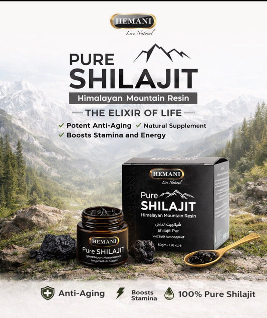 Pure Shilajit – Himalayan Mountain Resin | Energy, Stamina & Anti-Aging Natural Supplement (50g)