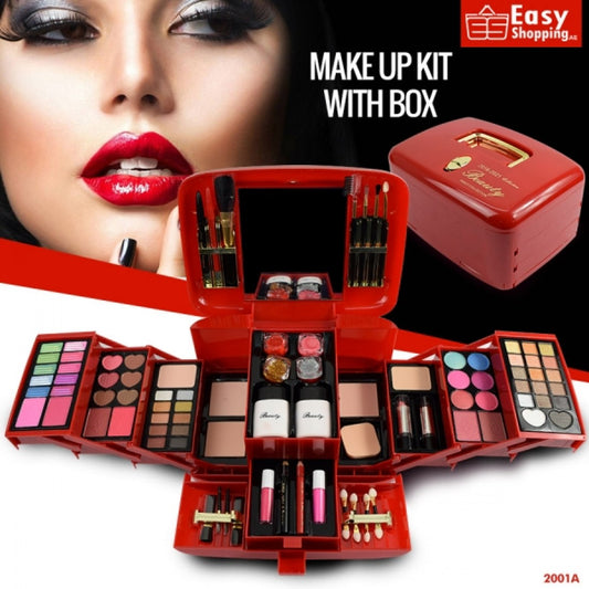 Makeup Kit With Box - 2001A-Red