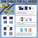 4 in 1 Car Charging Cable for Ultimate On-the-Go Power Solutions