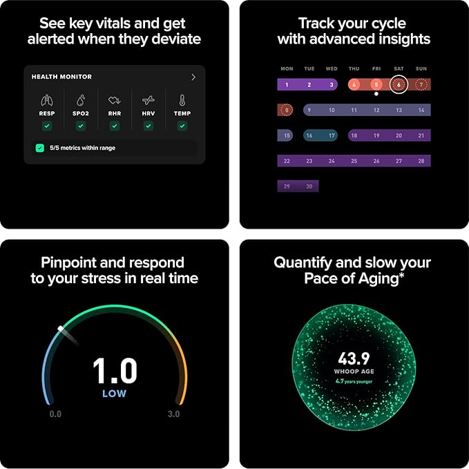 Whoop Bracelet , Health and fitness tracker Master Version Copy| ساعة ووب، جهاز تتبع الصحة واللياقة البدنية