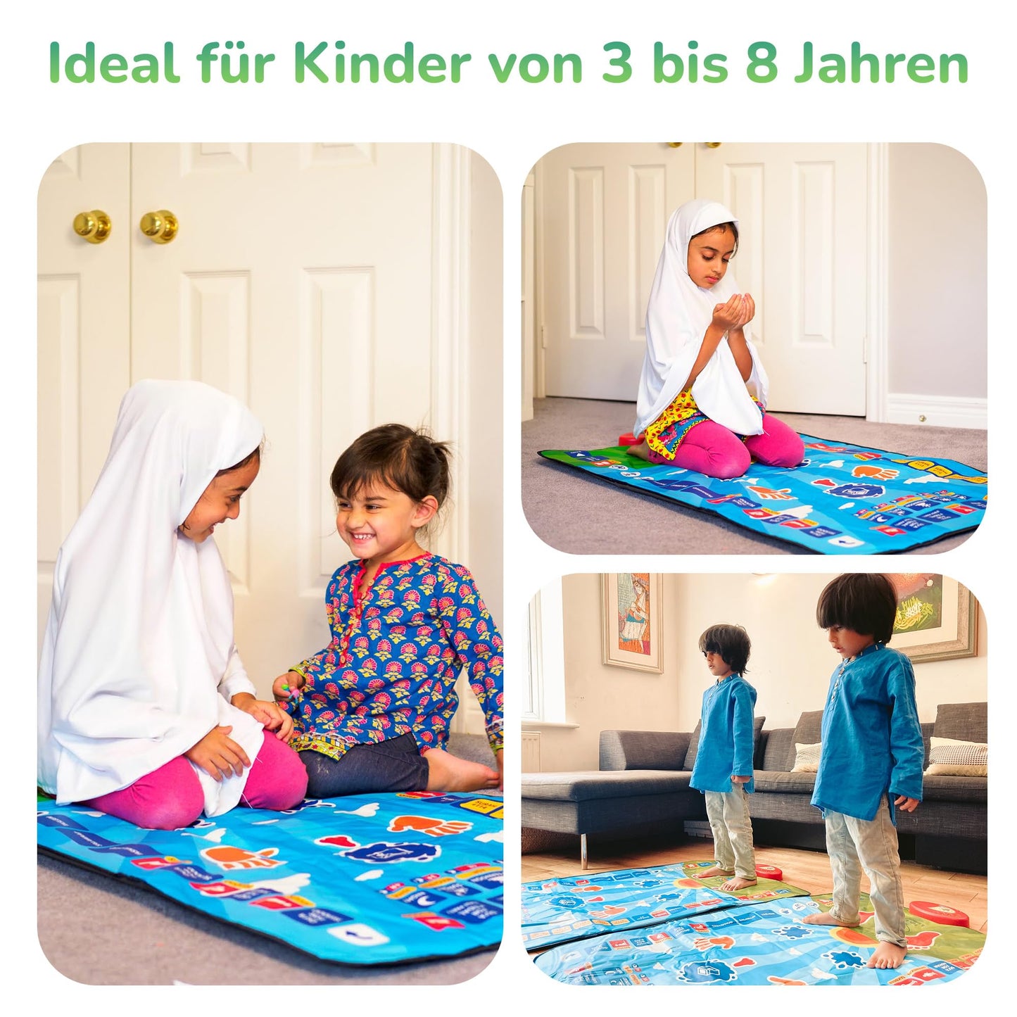 Islamic Learning Prayer Mat for Kids