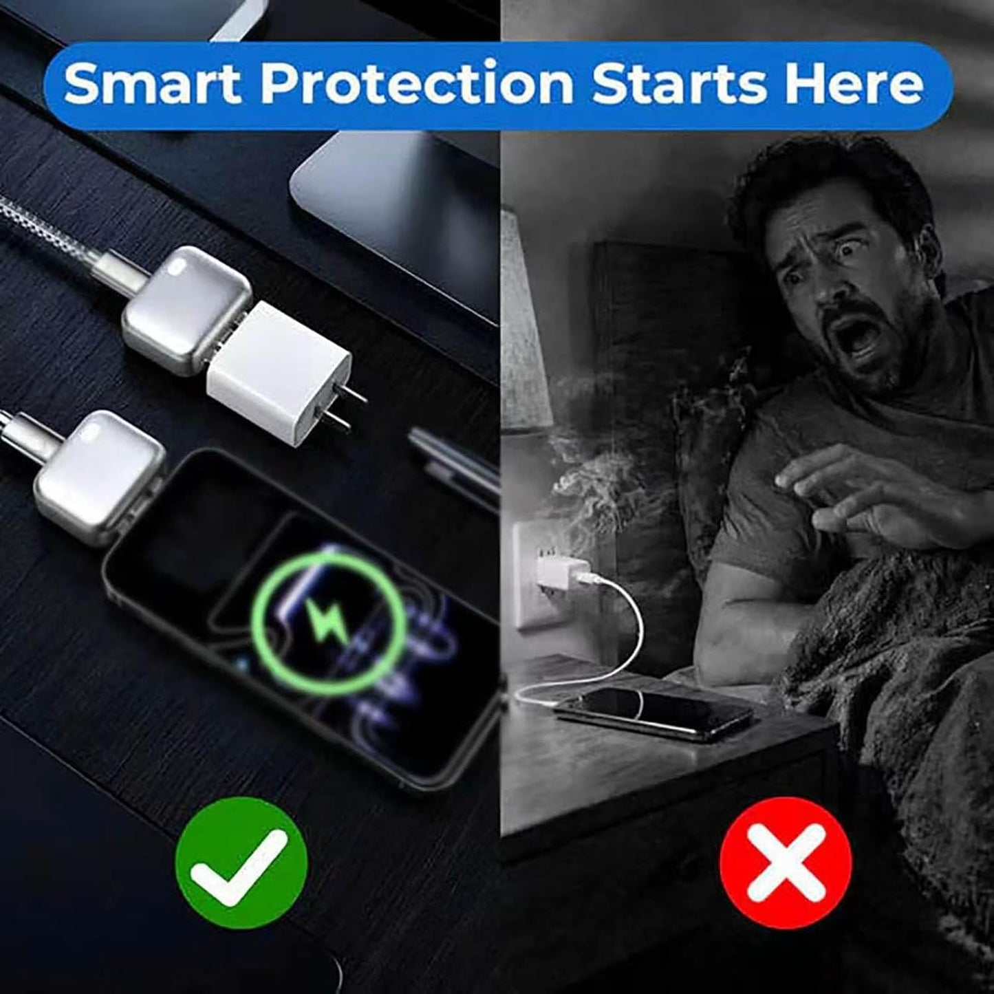 Kuwajia Smart Auto Stop Charging Adapter Type-C Up To 140W Overcharge Protection for Smartphones