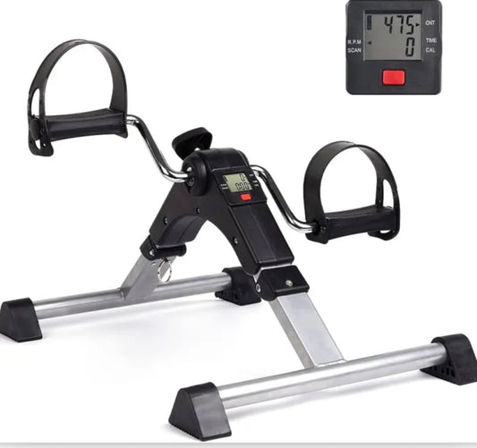 Mini Portable Exercise Pedal Home Exerciser Bike Best Arm Leg Peddler Machine Mini Spinning Bicycle Led Screen Display Sport Gym Equipment, Foldable