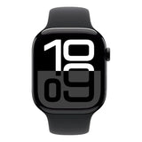 Apple Logo Watch Series 10 – GPS, 46mm, Jet Black, Sport Band