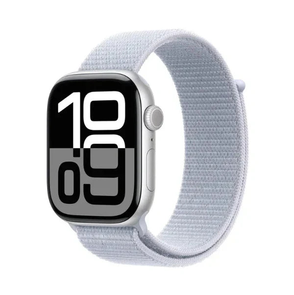 Apple Logo Watch Series 10 – GPS, 46mm, Jet Black, Sport Band